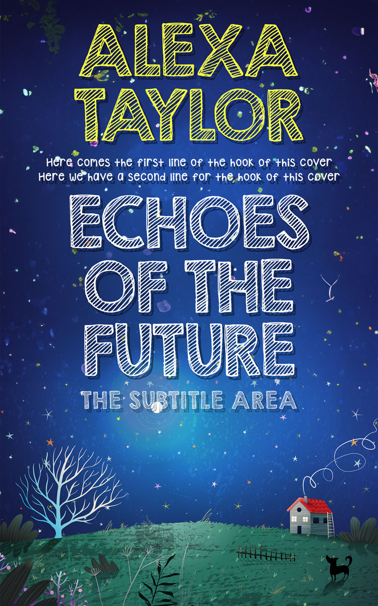 2D view of Premade Children's Book Cover - Biscay