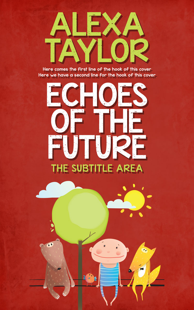 2D view of Premade Children's Book Cover - Roof Terracotta