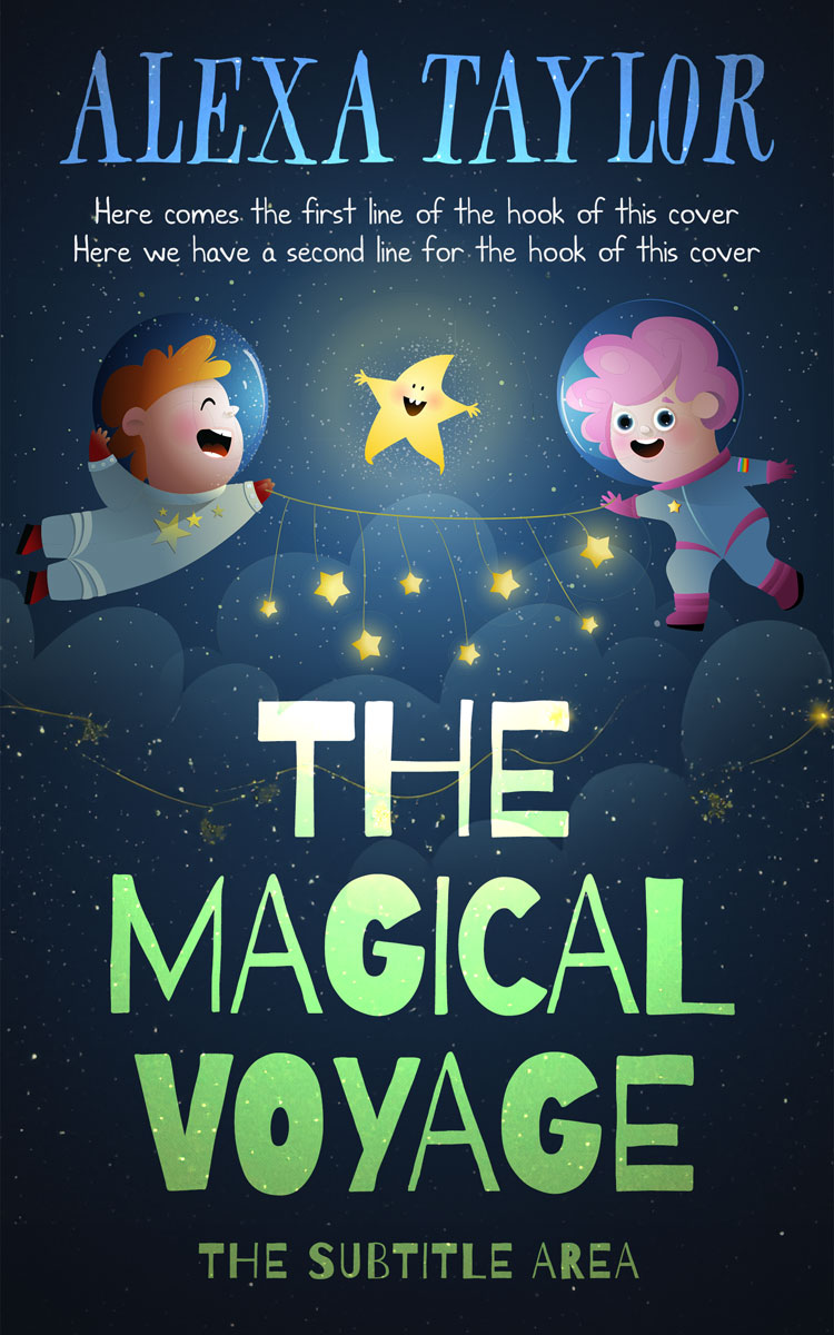 2D view of Premade Children's Book Cover - Big Stone