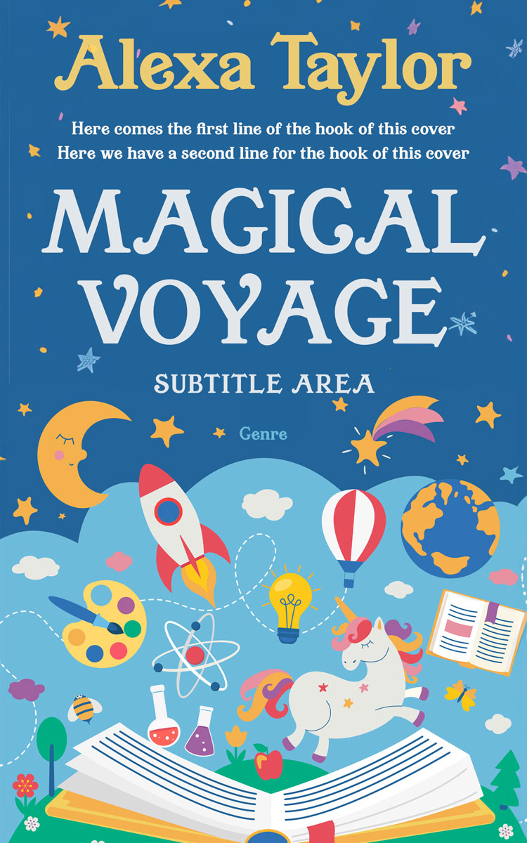 2D view of Premade Education Book Cover - Raffia