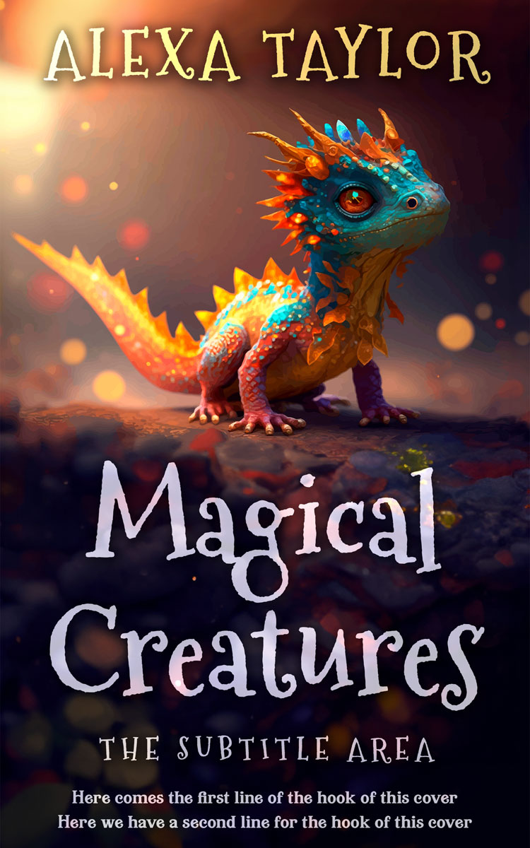 2D view of Premade Fantasy Book Cover - My Pink