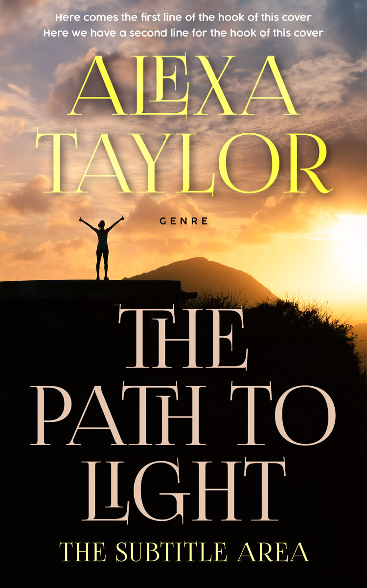 2D view of Premade Health & Mind & Body Book Cover - Gold Sand