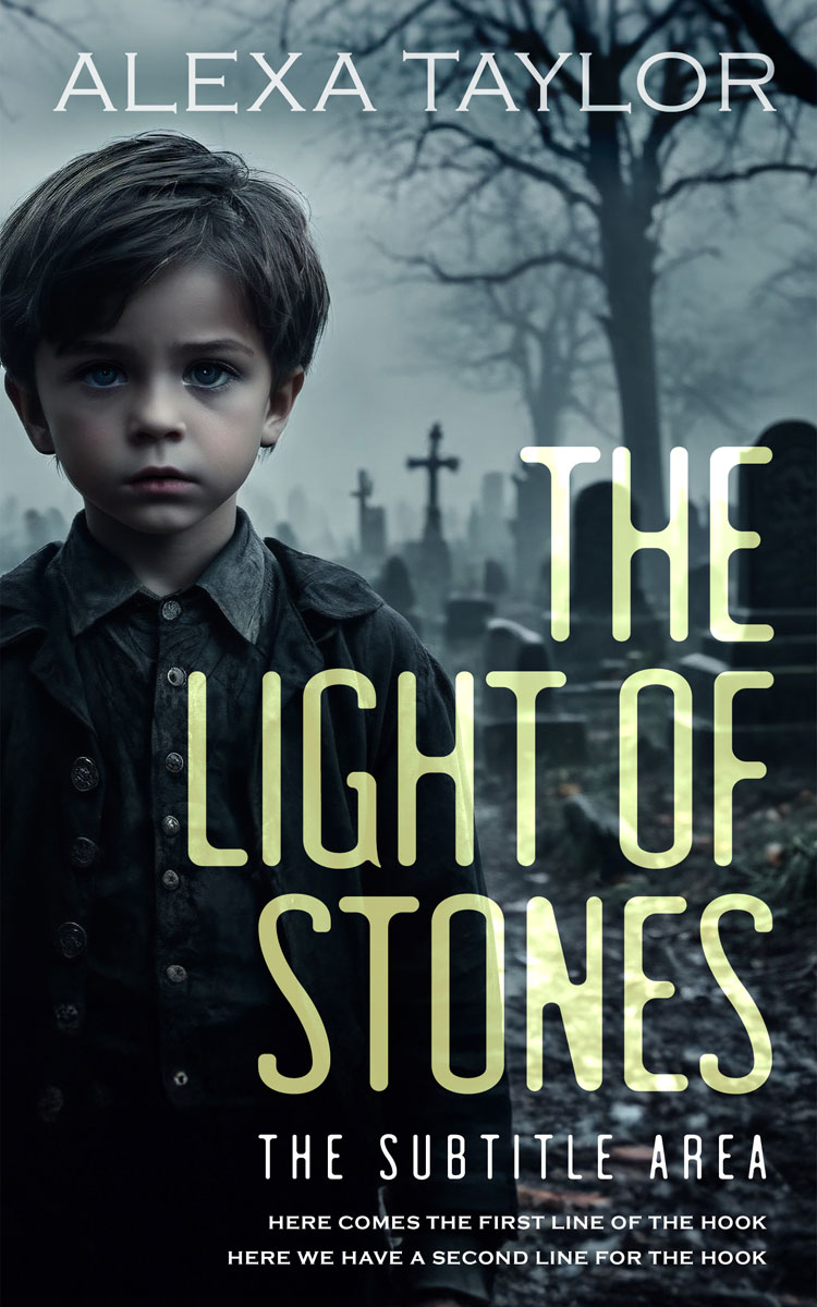 2D view of Premade Horror Book Cover - Mirage