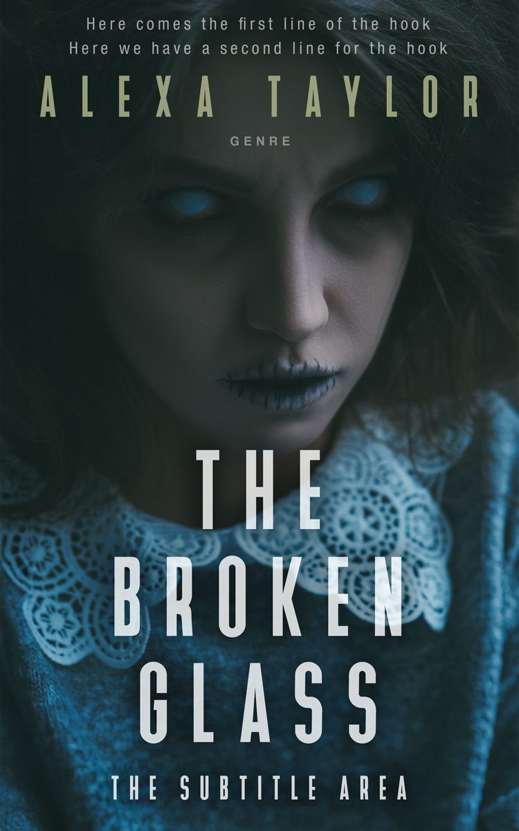 2D view of Premade Horror Book Cover - Outer Space