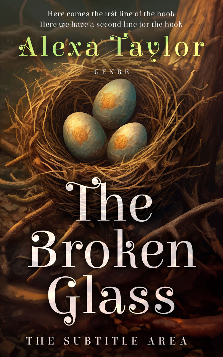 2D view of Premade Fantasy Book Cover - Eclipse