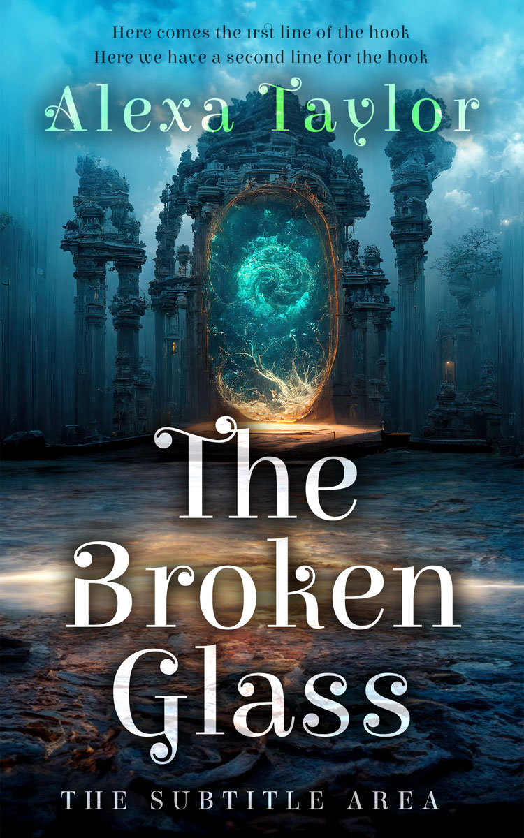 2D view of Premade Science Fiction Book Cover - Mirage