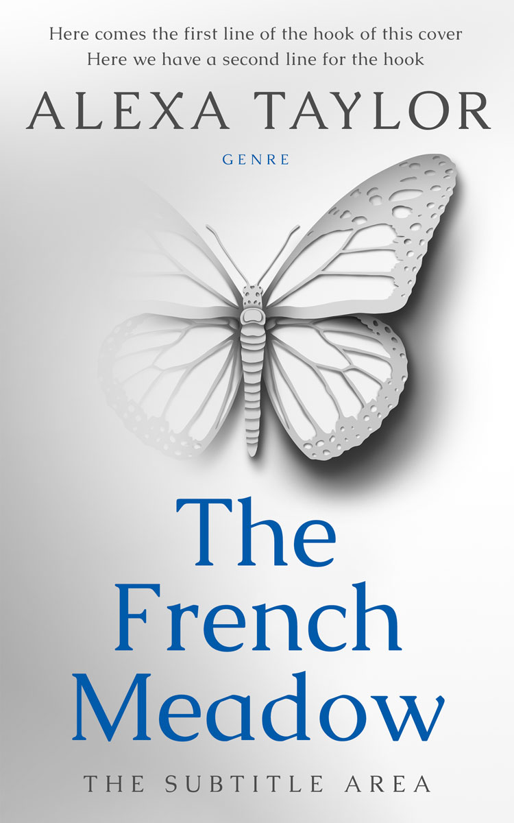 2D view of Premade Self-Improvement & Self-Help Book Cover - Iron