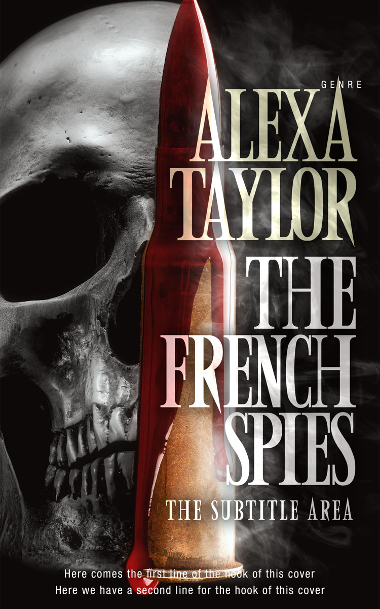 2D view of Premade Horror Book Cover - Bison Hide