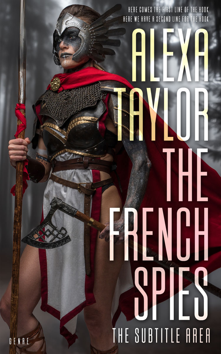 2D view of Premade Fantasy Book Cover - Woody Brown