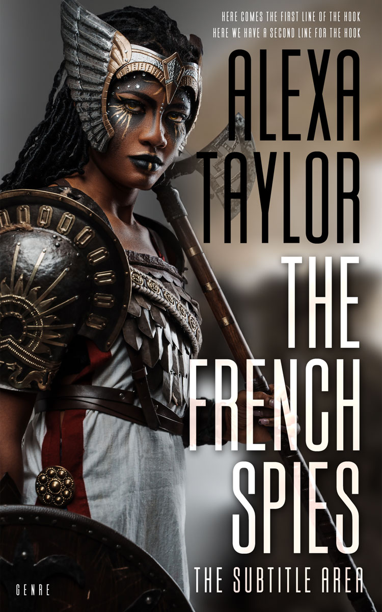 2D view of Premade Fantasy Book Cover - Cocoa Brown