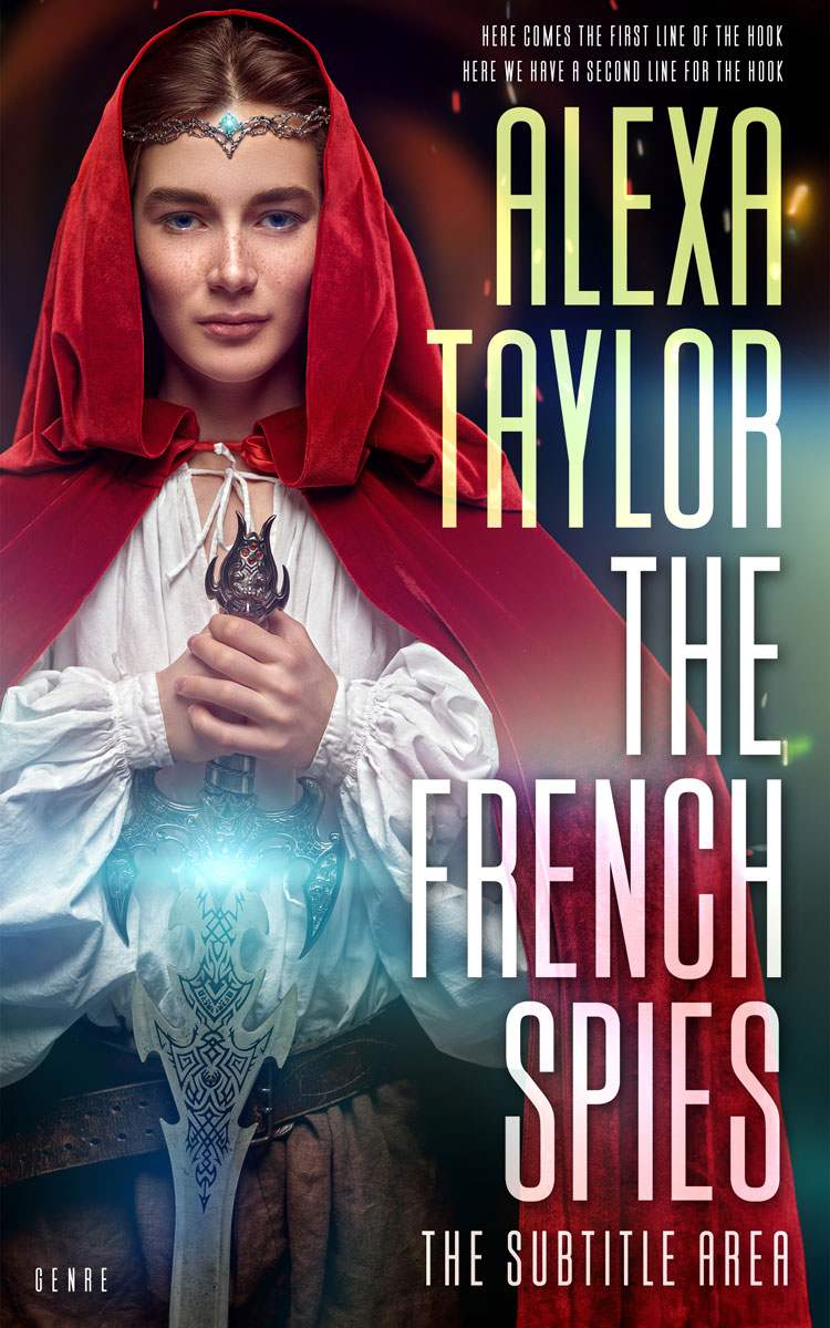 2D view of Premade Fantasy Book Cover - Thunder