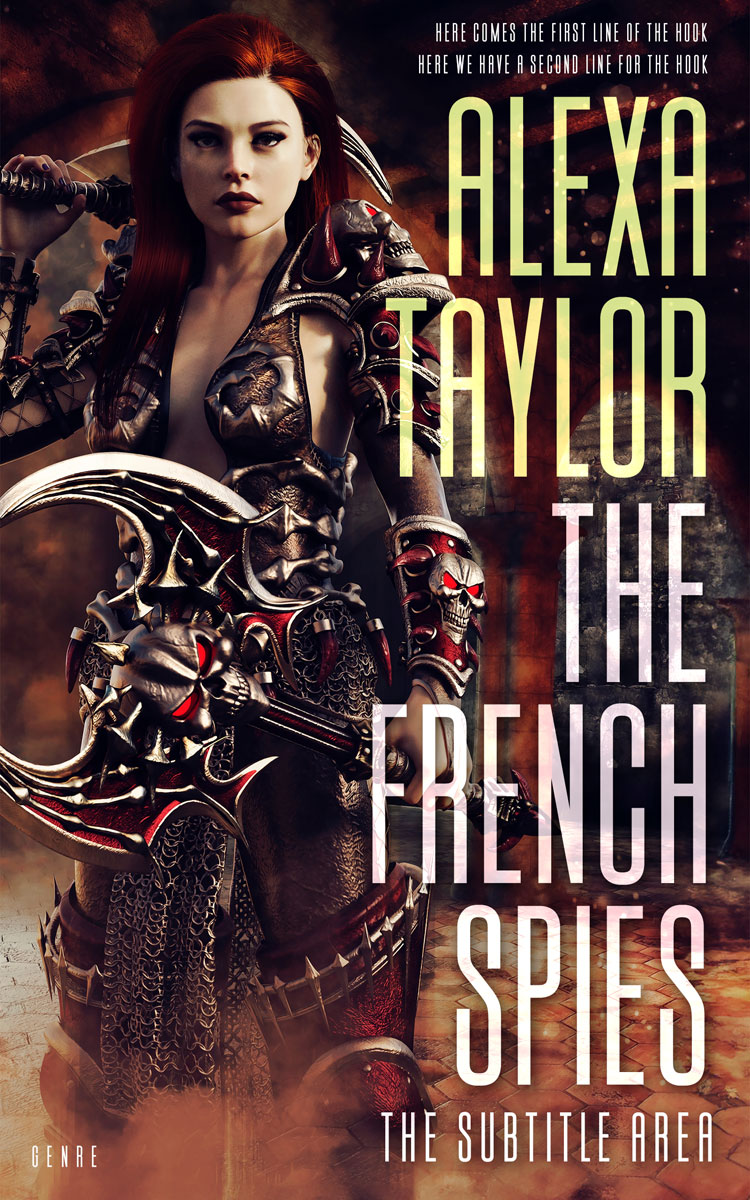 2D view of Premade Fantasy Book Cover - Cameo