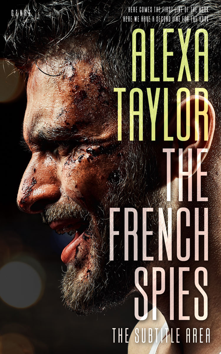 2D view of Premade Action & Adventure Book Cover - Pavlova