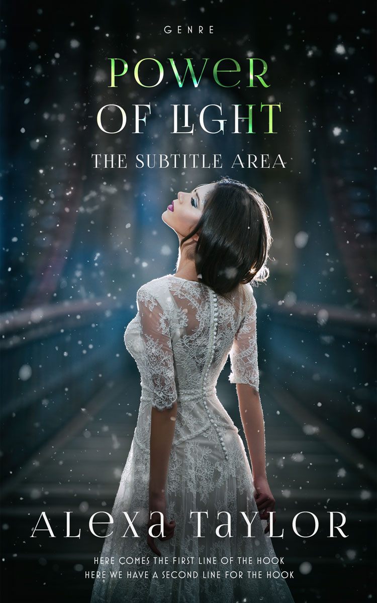 2D view of Premade Fantasy Book Cover - Outer Space