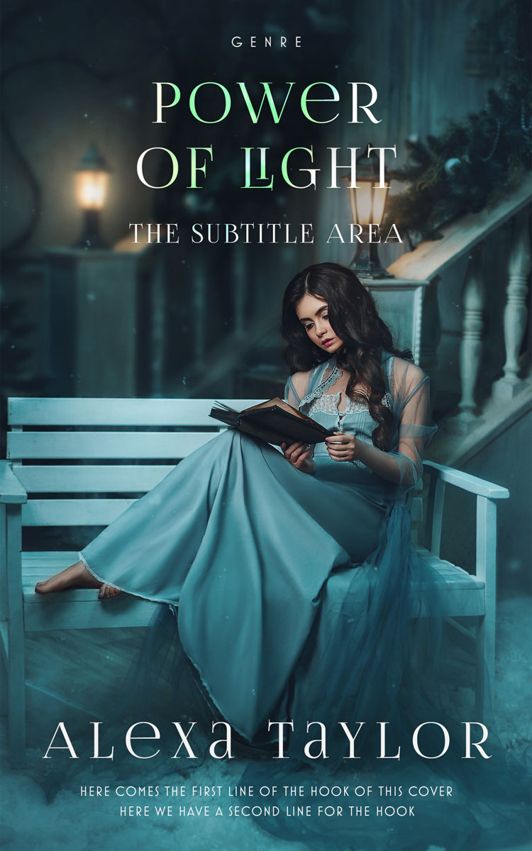 2D view of Premade Fantasy Book Cover - Te Papa Green