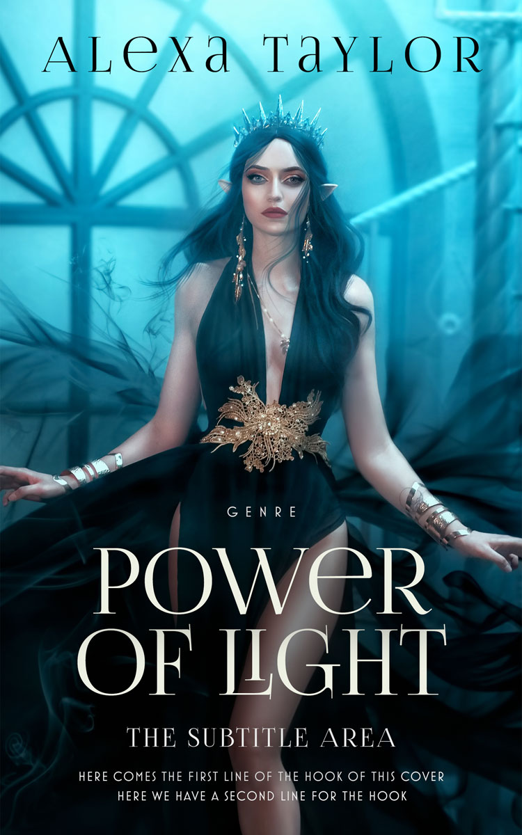 2D view of Premade Fantasy Book Cover - Firefly