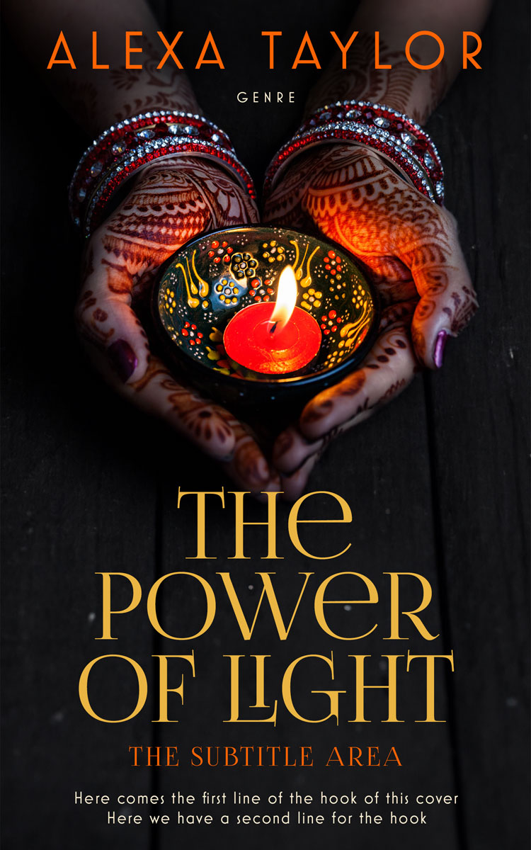 2D view of Premade Romance Book Cover - Cod Gray