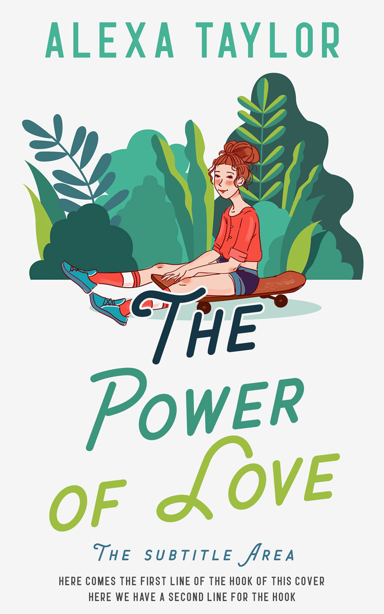 2D view of Premade Teen & Young Adult Book Cover - Oracle