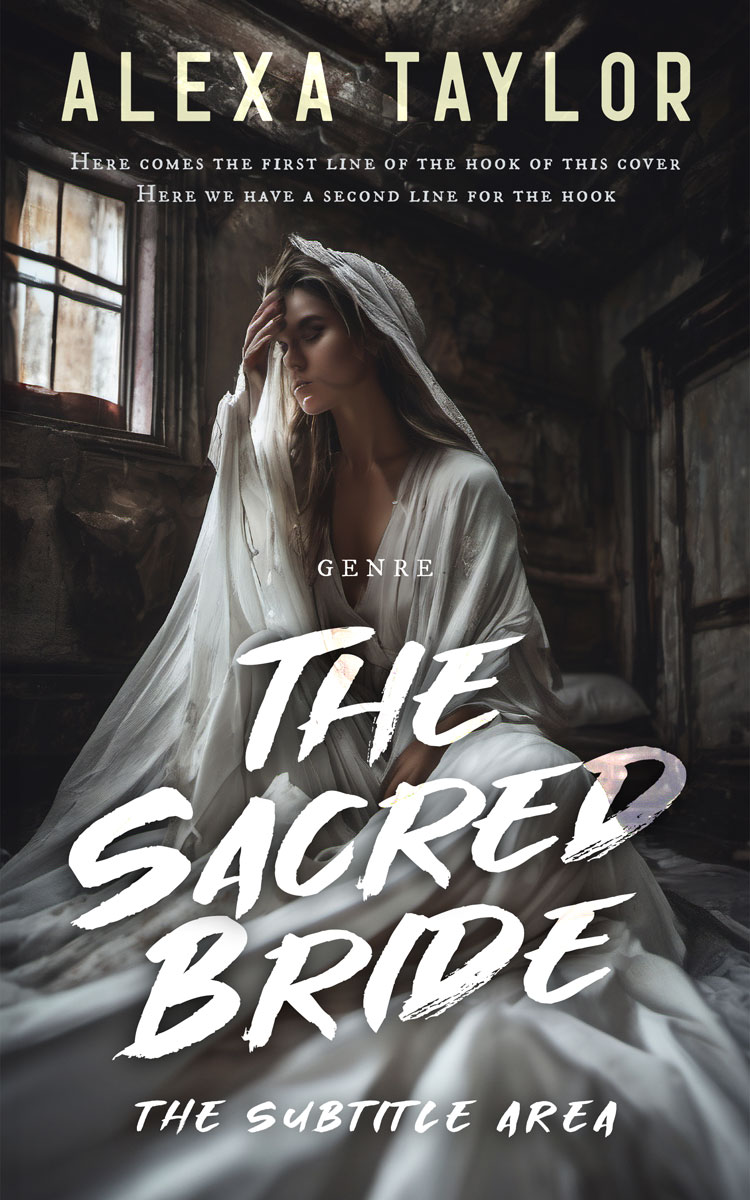 2D view of Premade Abstract Book Cover - Dune