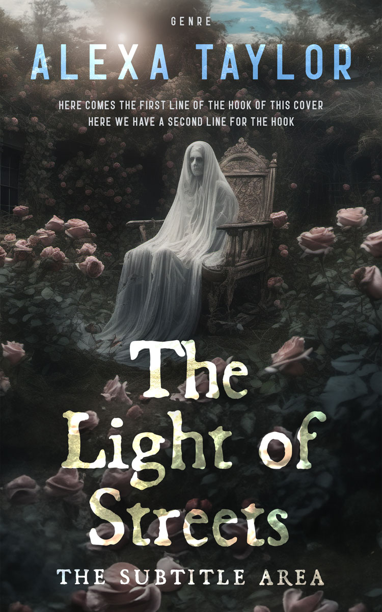 2D view of Premade Horror Book Cover - Heavy Metal