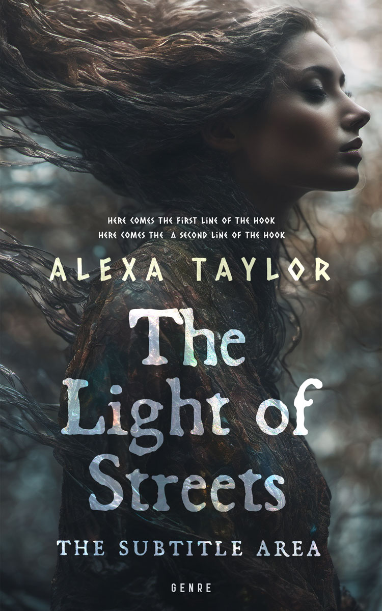 2D view of Premade Paranormal & Urban Book Cover - Outer Space