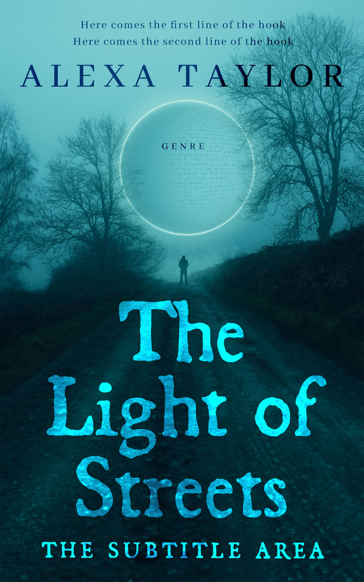 2D view of Premade Fantasy Book Cover - Tiber