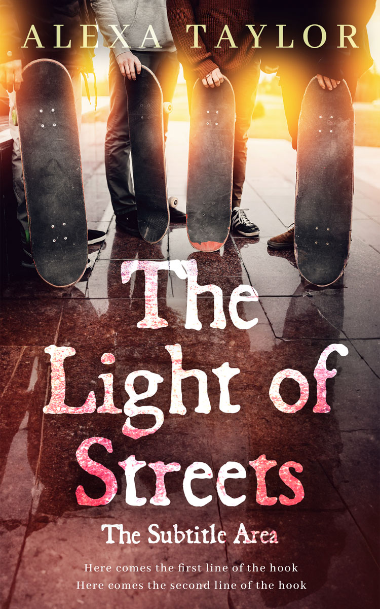 2D view of Premade Teen & Young Adult Book Cover - Cowboy