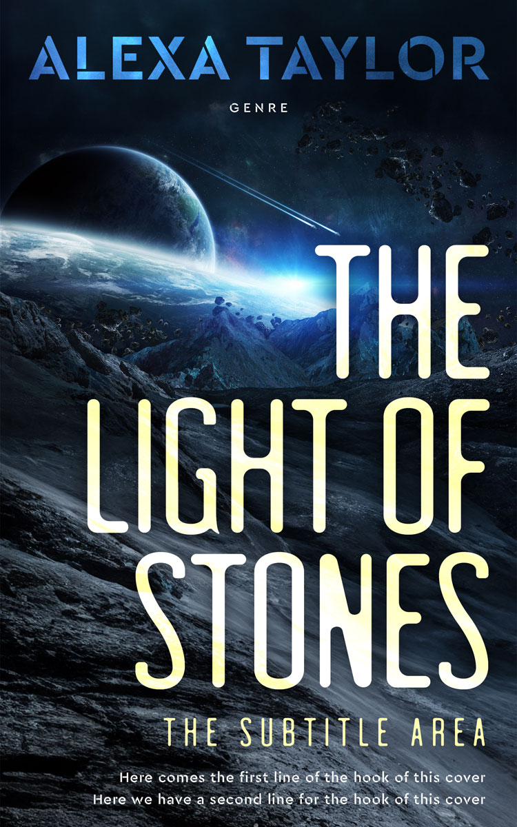 2D view of Premade Science Fiction Book Cover - Mirage