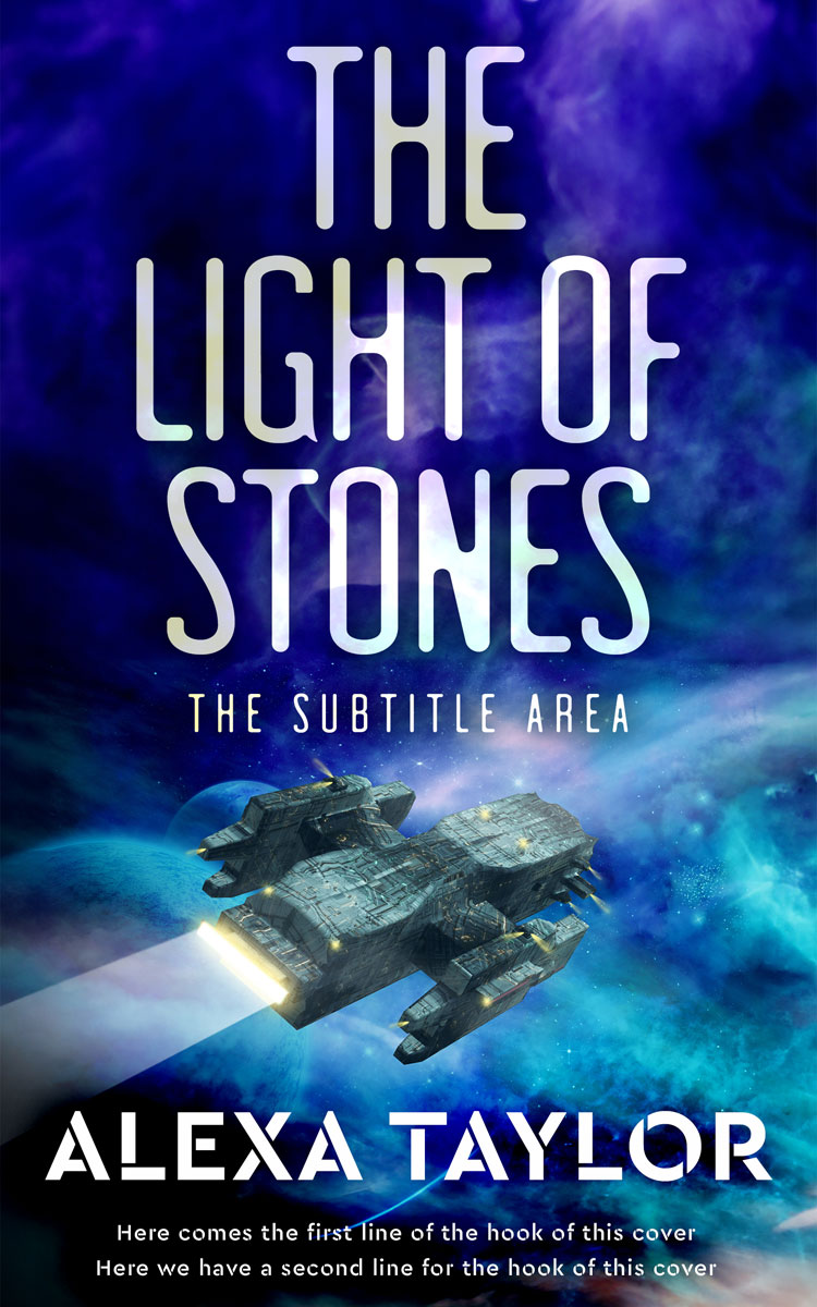 2D view of Premade Science Fiction Book Cover - Deep Koamaru