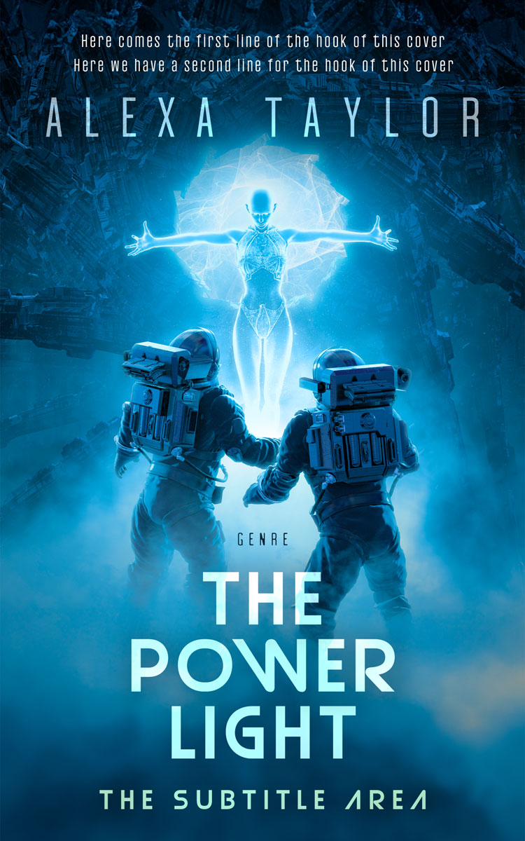 2D view of Premade Science Fiction Book Cover - Atoll