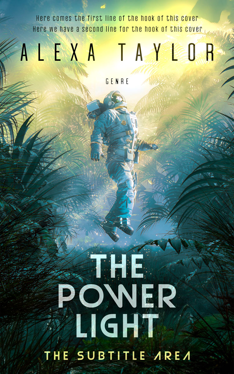 2D view of Premade Science Fiction Book Cover - Sapling