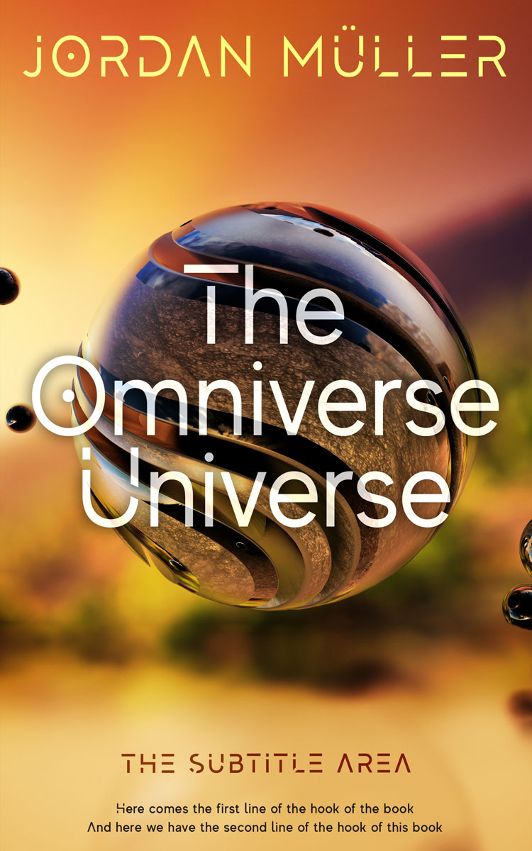 2D view of Premade Science Fiction Book Cover - Copper