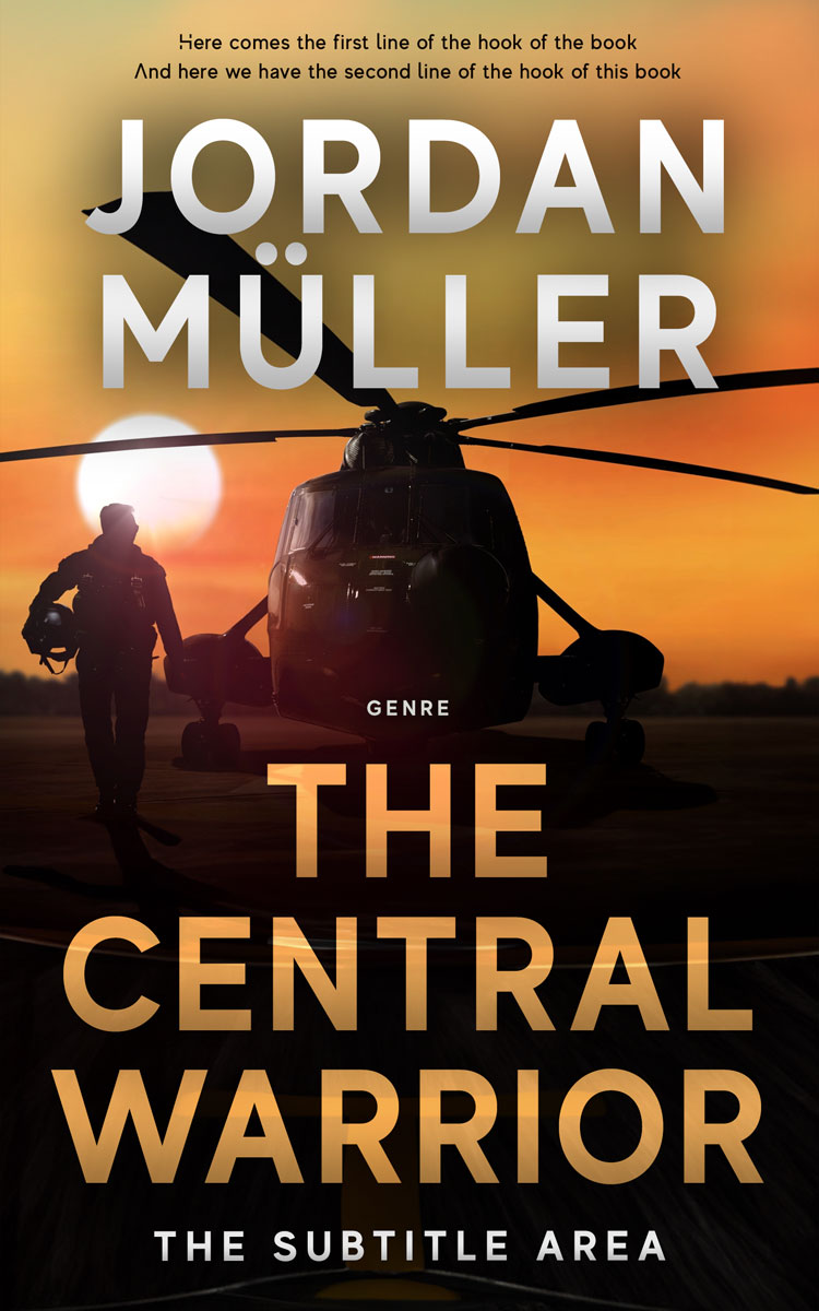 2D view of Premade Action & Adventure Book Cover - Di Serria