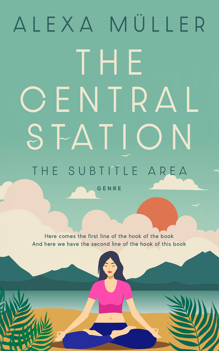 2D view of Premade Health & Dieting & Fitness Book Cover - Acapulco