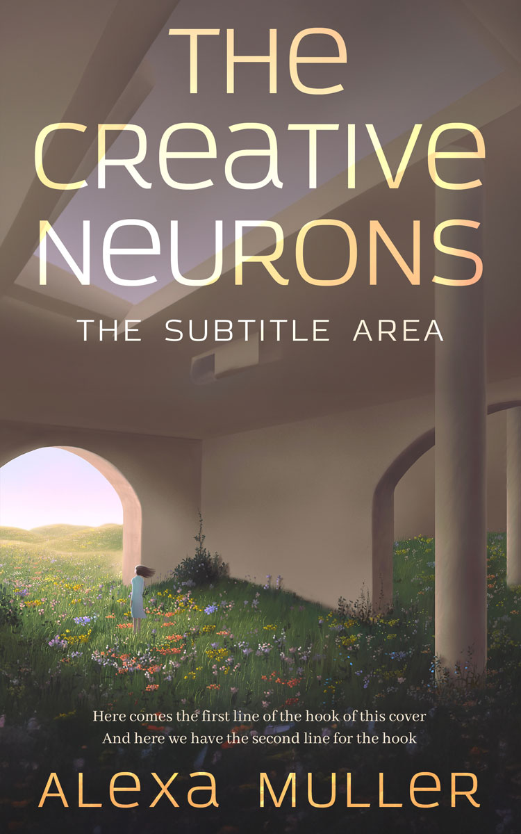 2D view of Premade Fantasy Book Cover - Pine Cone