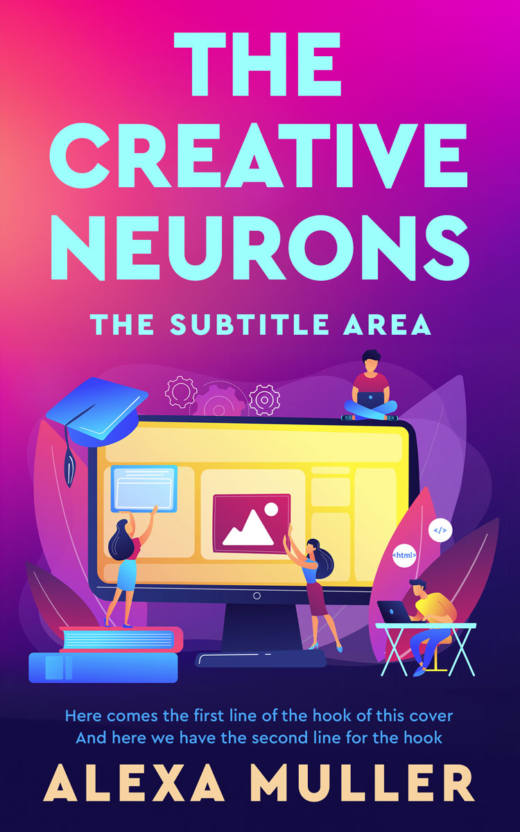 2D view of Premade Education Book Cover - Cerise