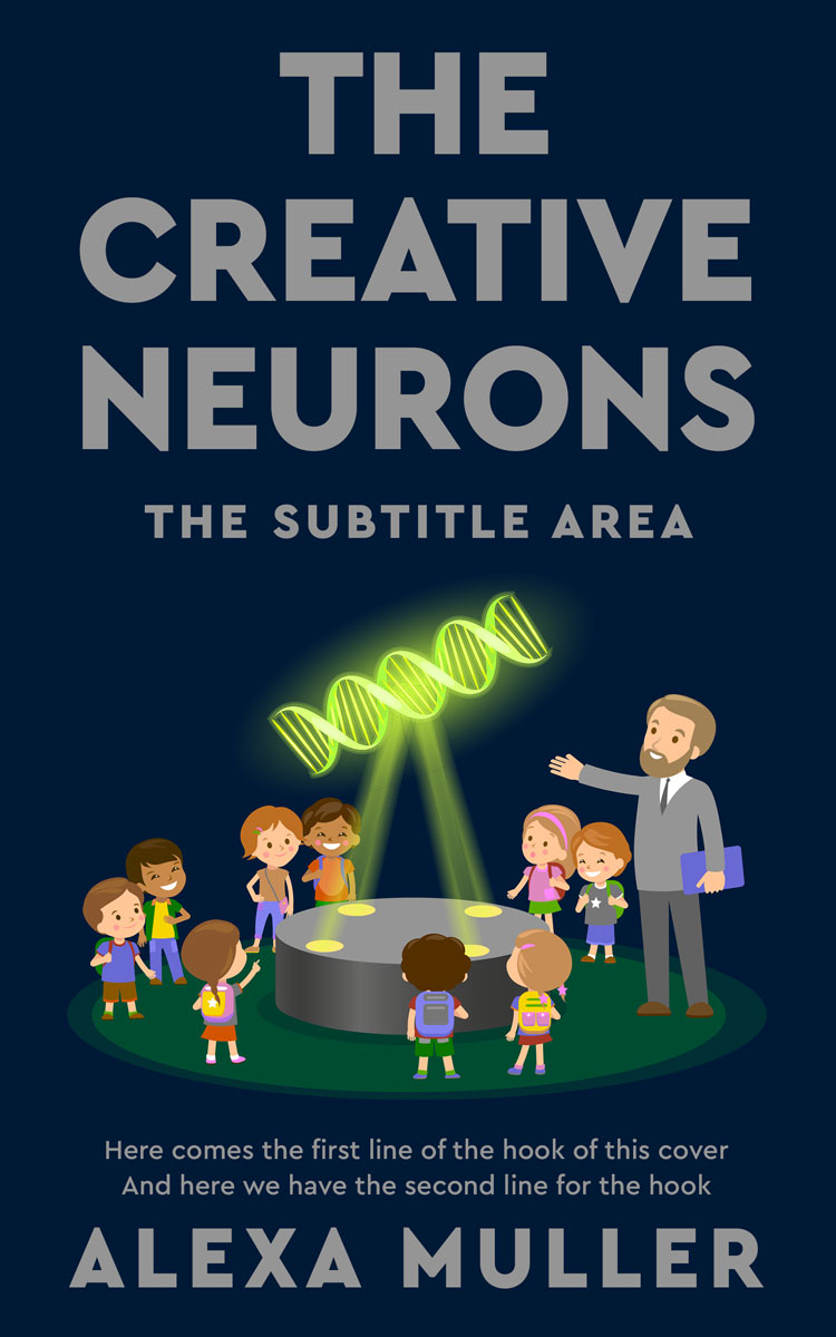 2D view of Premade Science & Nature Book Cover - Black Pearl