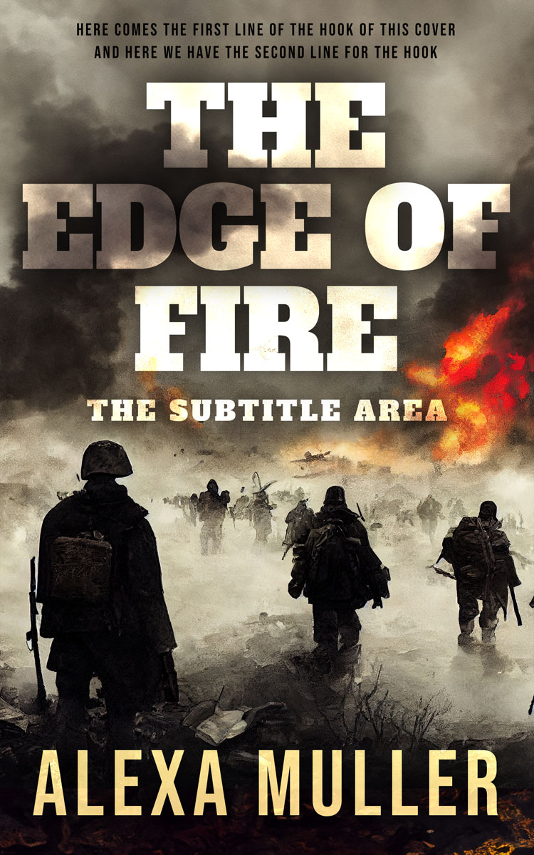 2D view of Premade Historical Book Cover - Taupe