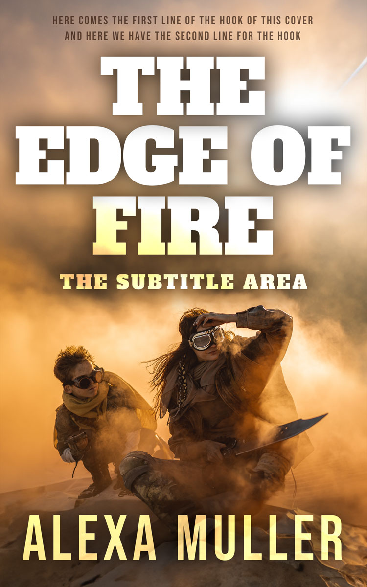 2D view of Premade Apocalyptica Book Cover - Driftwood