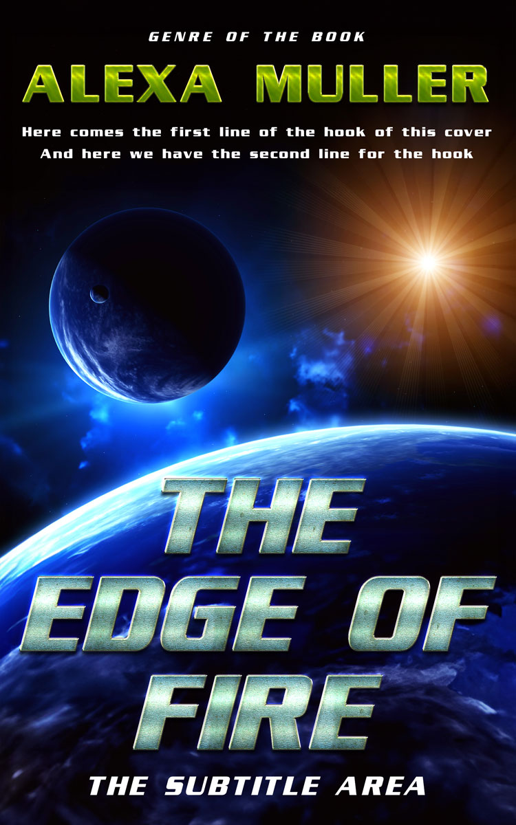 2D view of Premade Science Fiction Book Cover - Cinder