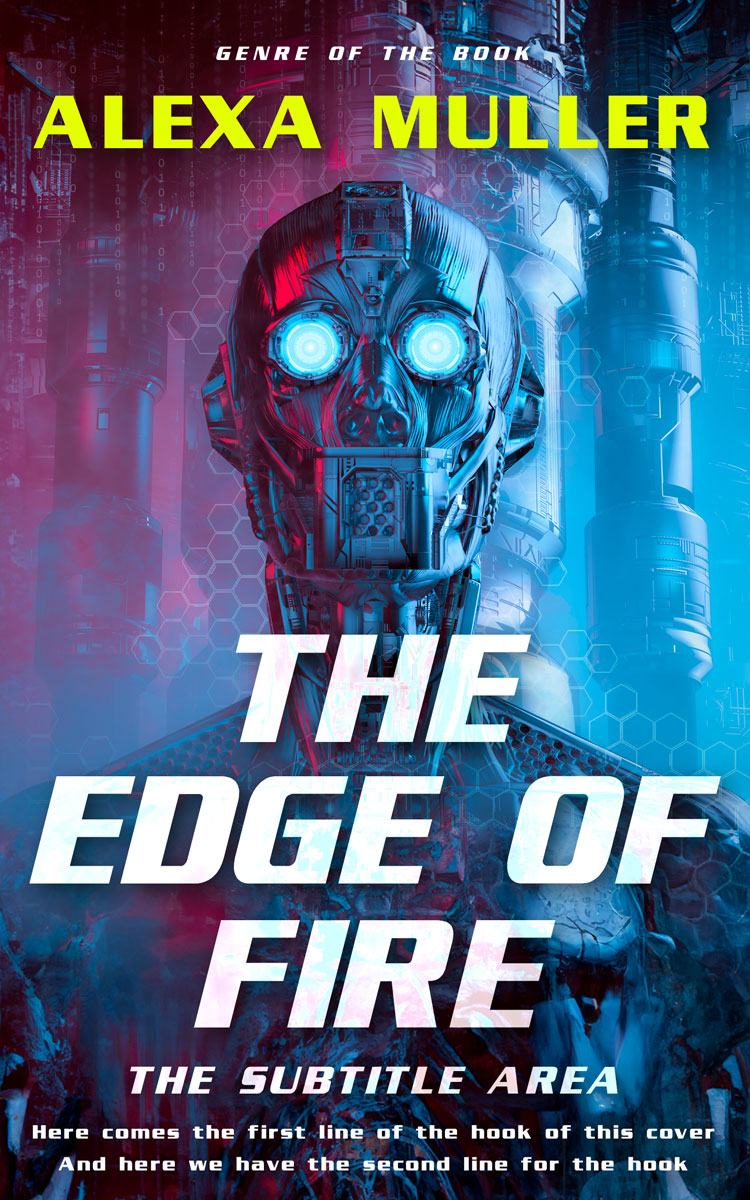 2D view of Premade Science Fiction Book Cover - Martinique