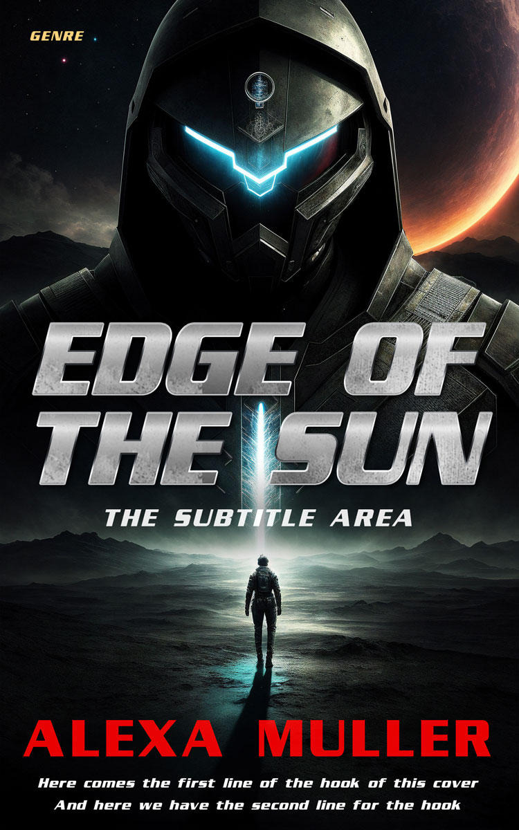 2D view of Premade Science Fiction Book Cover - Quicksand