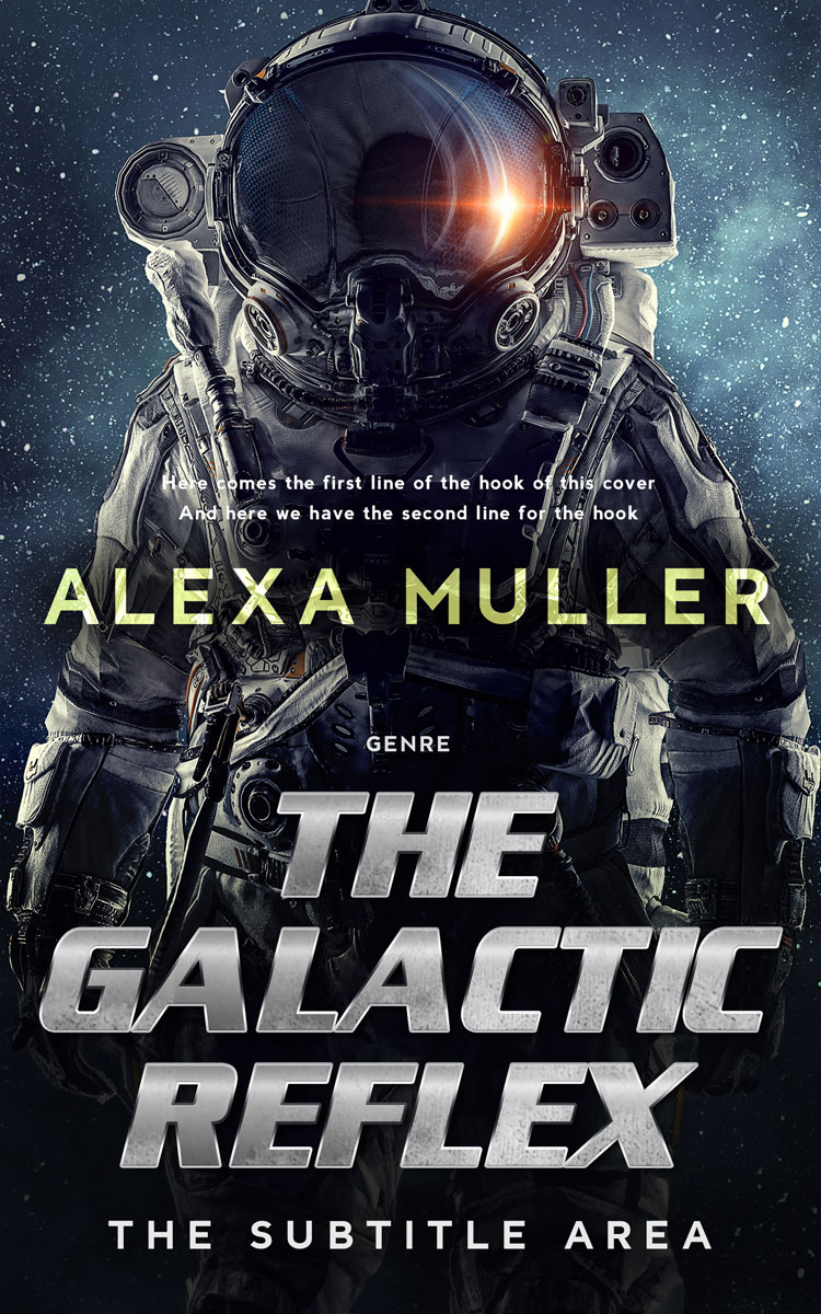 2D view of Premade Science Fiction Book Cover - Mirage