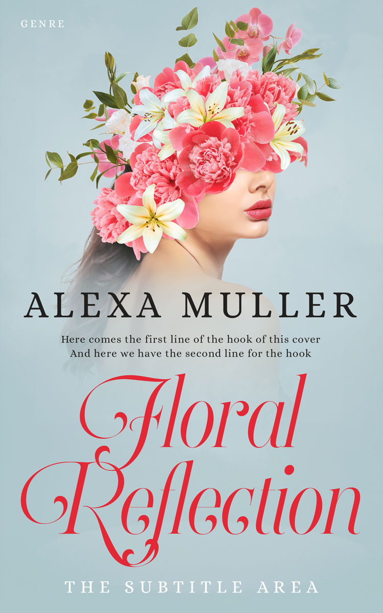 2D view of Premade Abstract Book Cover - Submarine