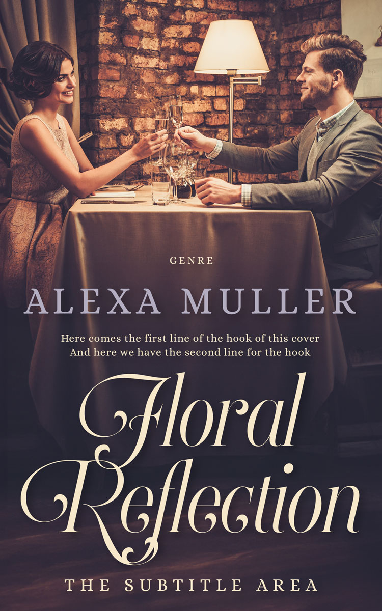 2D view of Premade Romance Book Cover - Thunder