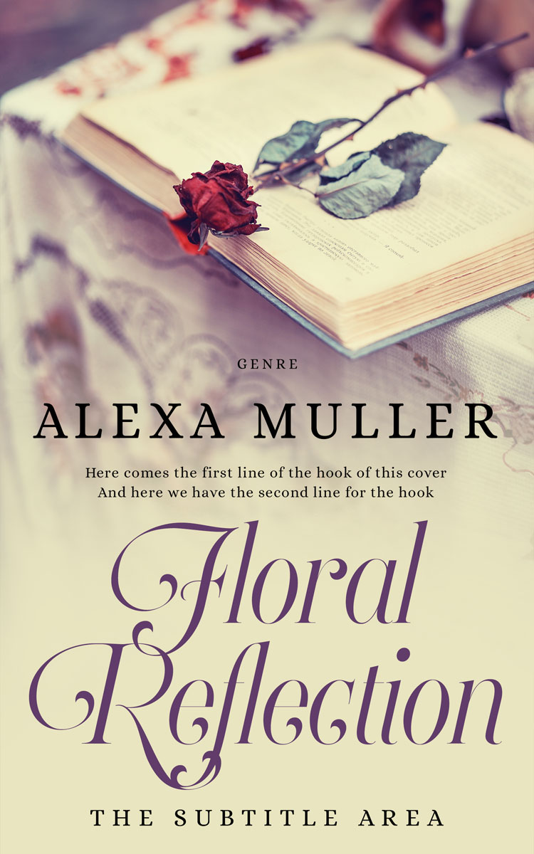 2D view of Premade Royal Romance Book Cover - Stark White