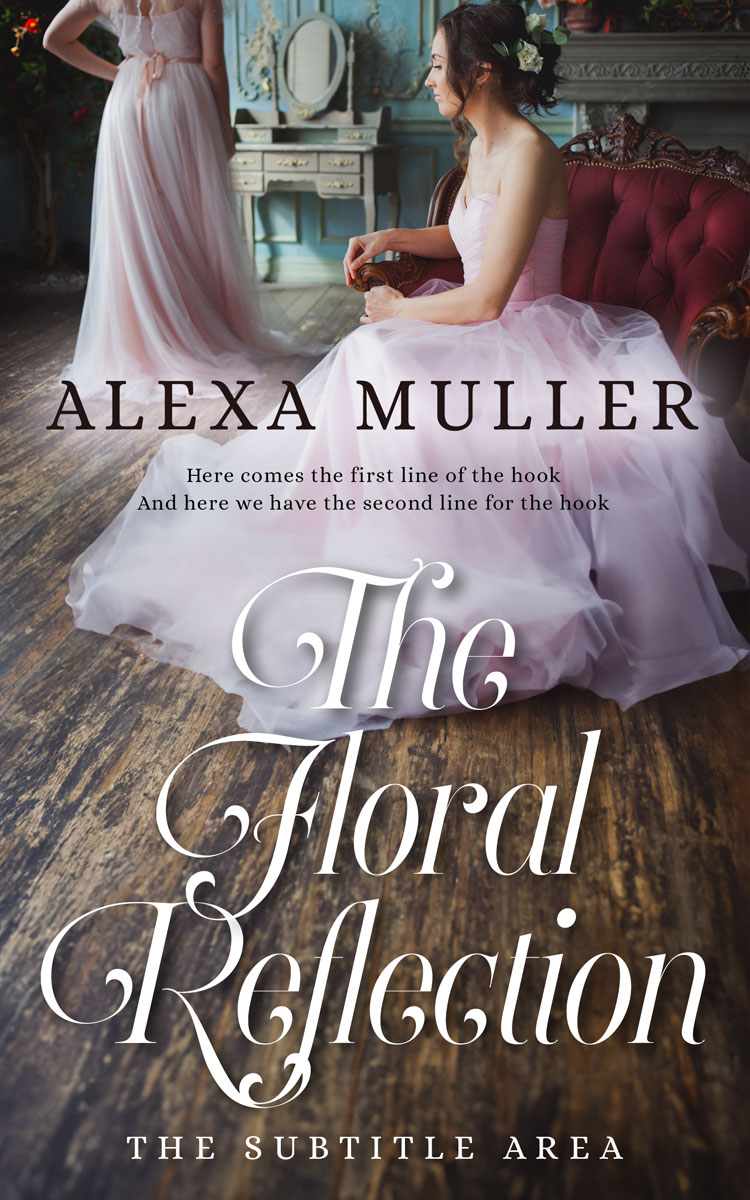 2D view of Premade Romance Book Cover - Masala