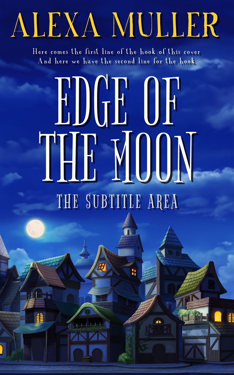 2D view of Premade Fantasy Book Cover - Jacksons Purple