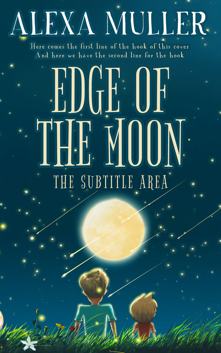 2D view of Premade Children's Book Cover - Tarawera