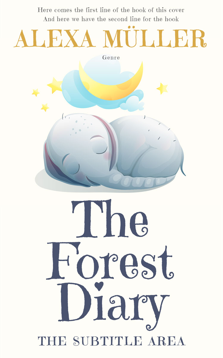 2D view of Premade Nature Book Cover - Gray Nurse